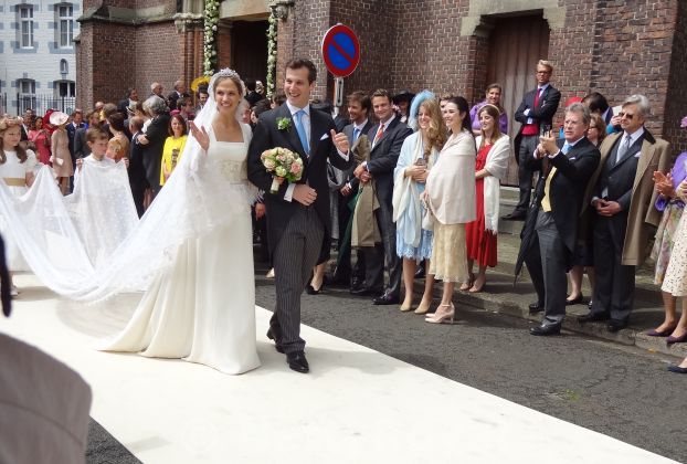 The wedding of Comte Guillaume de Dampierre and Princess Alix de Ligne