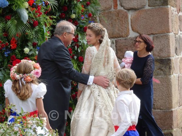 Duchess Katharina von Oldenburg with her father Duke Christian