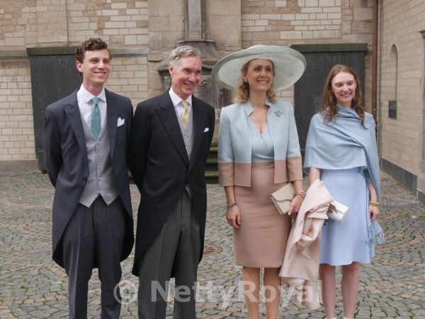 Prince Guillaume and Princess Sibilla of Luxembourg with Paul-Louis and Charlotte